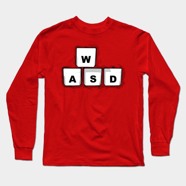 WSAD Long Sleeve T-Shirt by raxarts